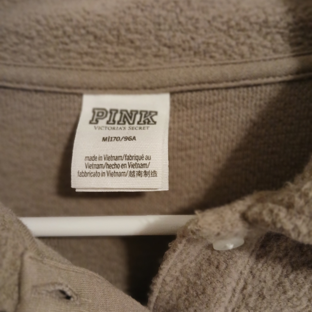 Reverse Fleece Cropped Polo